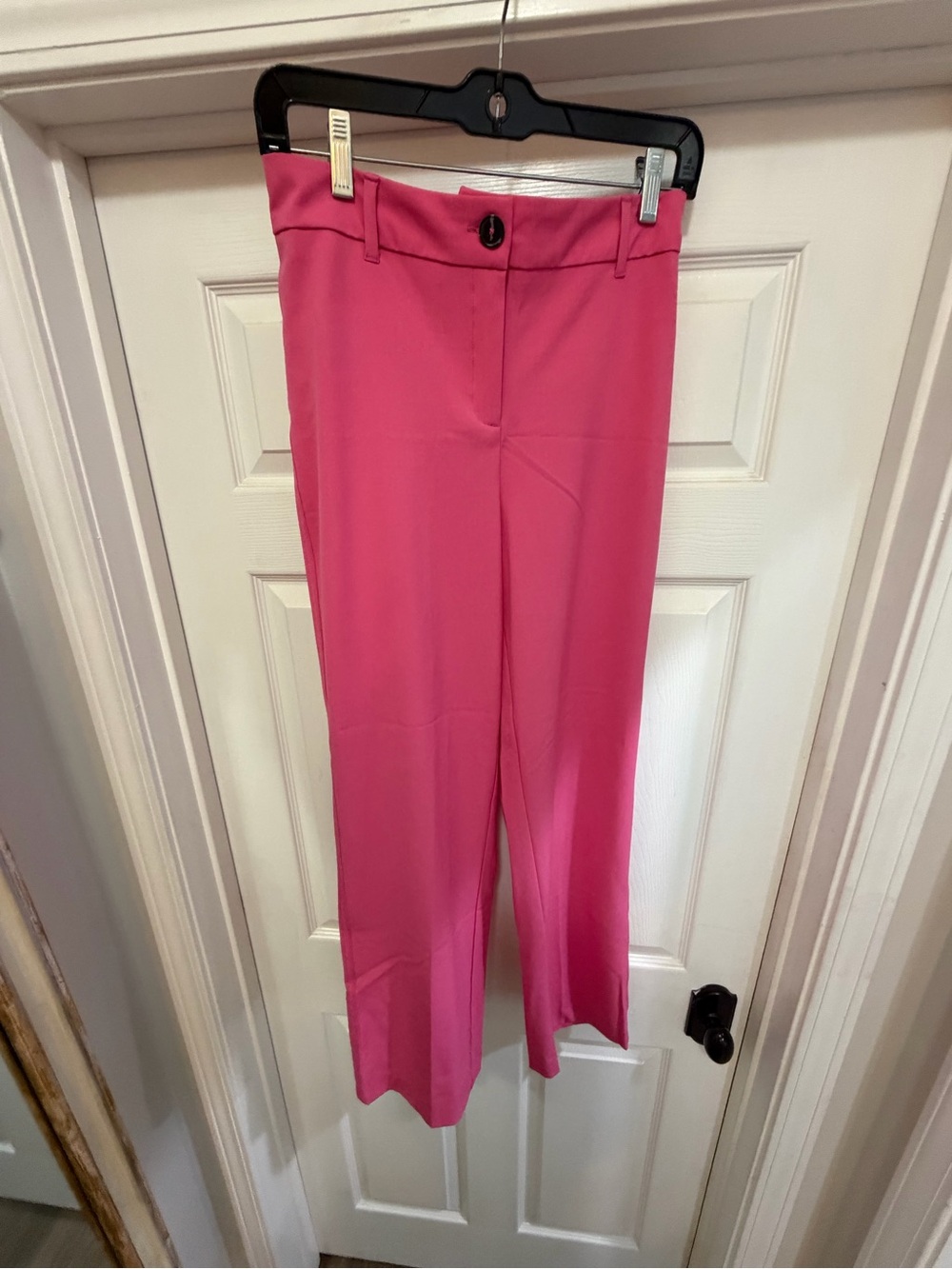 Wide-Leg Pink Dress Pants for Women